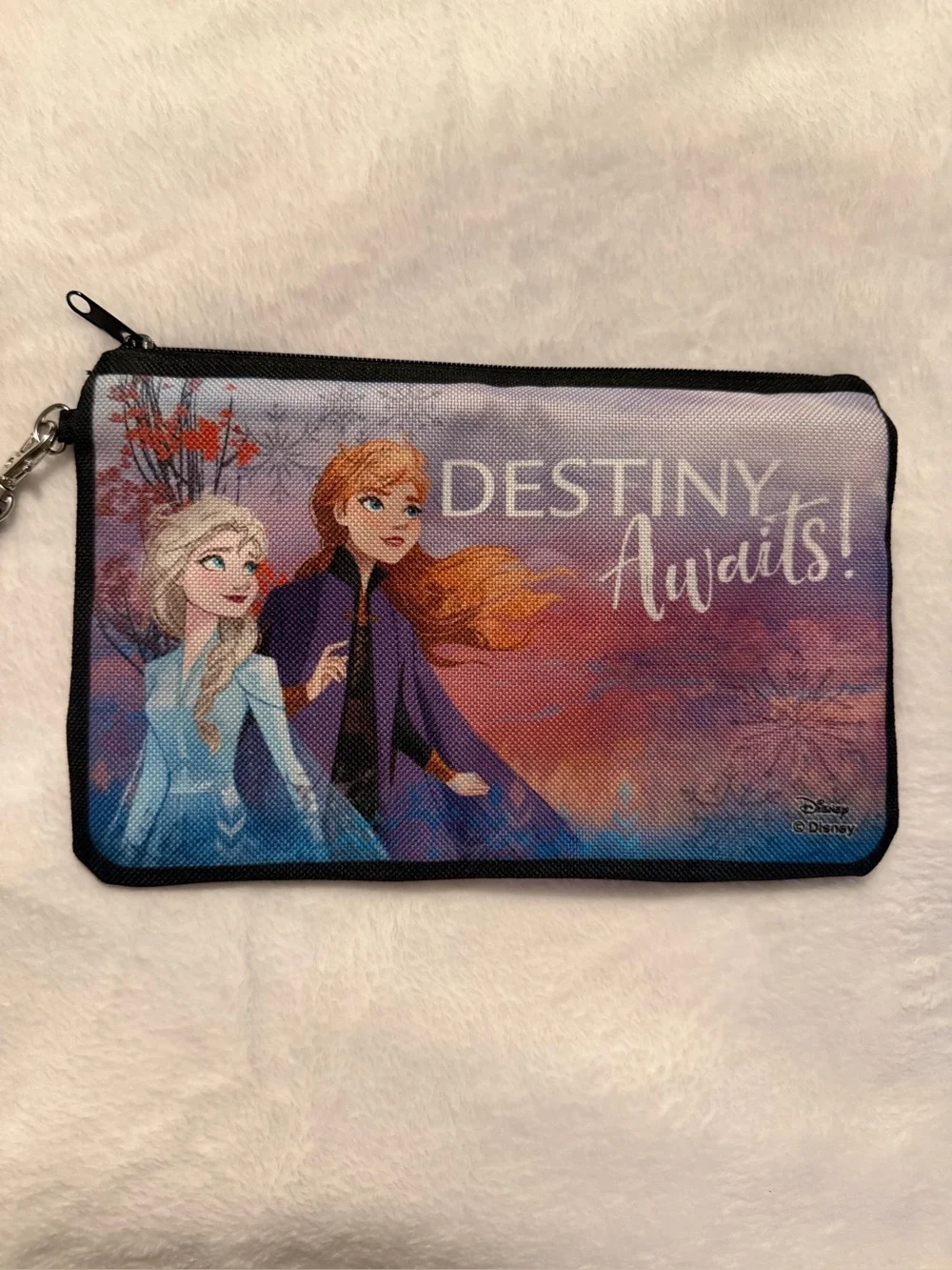 Buckle-Down Wallet Canvas Zip Pouch Frozen II Elsa and Anna